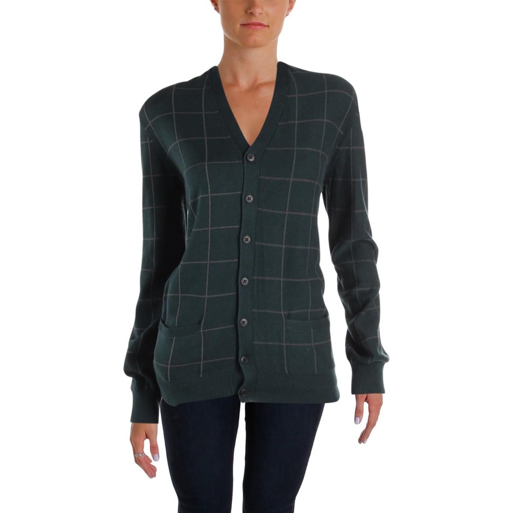 Inhabit Knit Button-Front Cardigan Sweater sz L